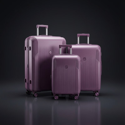 3-Piece Expandable Luggage Set (20” / 24” / 28”) – TSA Approved - Dusty Mauve