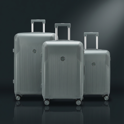 3-Piece Expandable Luggage Set (20” / 24” / 28”) – TSA Approved - Charcoal Teal