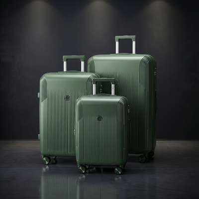 3-Piece Expandable Luggage Set (20” / 24” / 28”) – TSA Approved - Sage Green